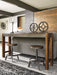 Torjin Gray-Brown Counter Height Set - Lara Furniture