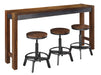 Torjin Gray-Brown Counter Height Set - Lara Furniture