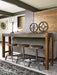 Torjin Gray-Brown Counter Height Set - Lara Furniture