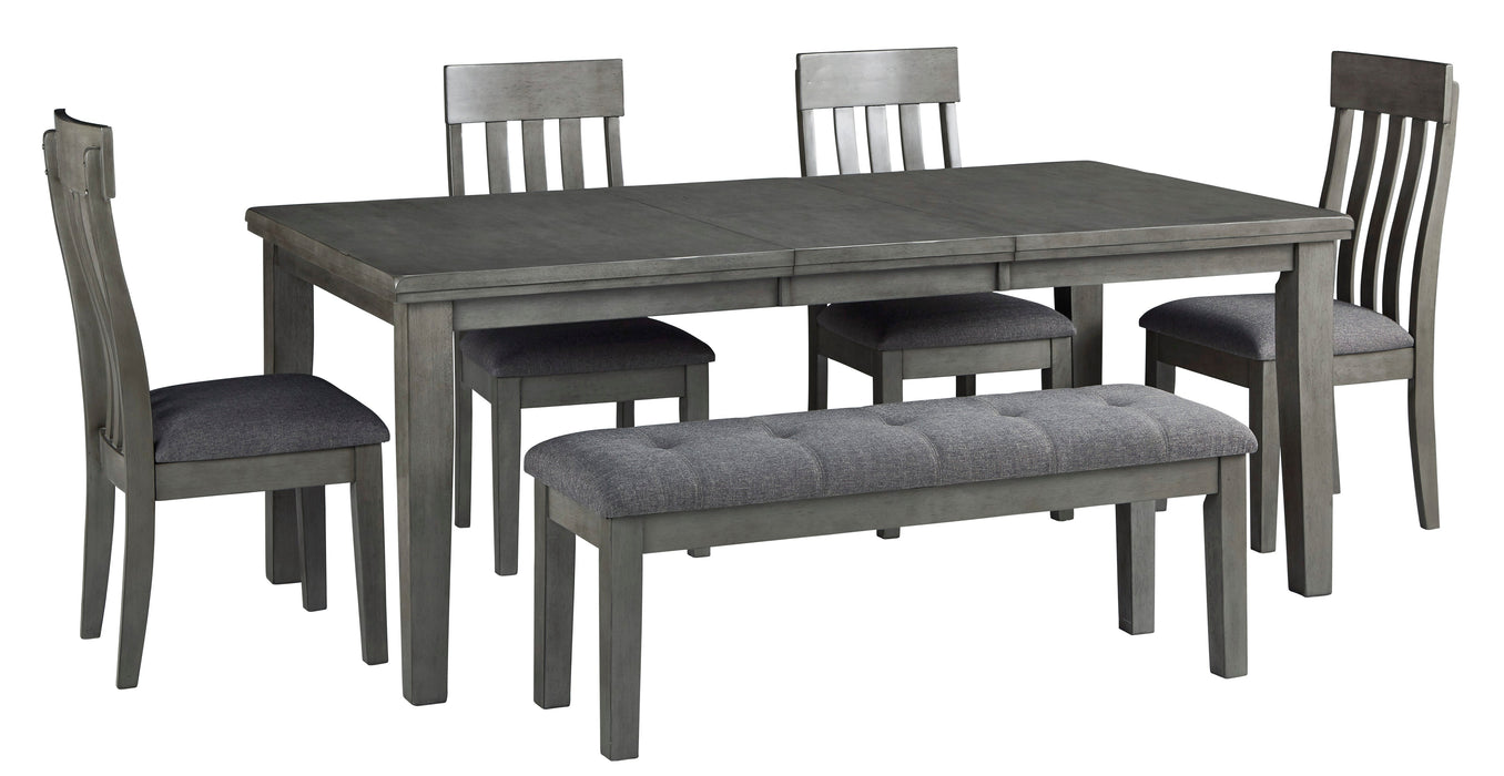 Hallanden Gray Extendable Dining Set