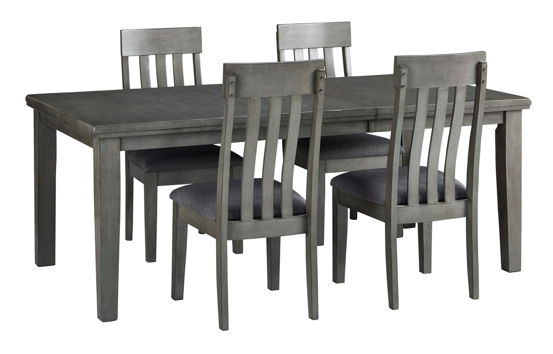 Hallanden Gray Extendable Dining Set