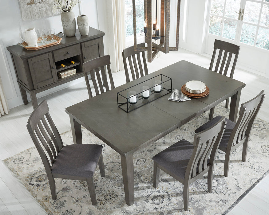 Hallanden Gray Extendable Dining Set