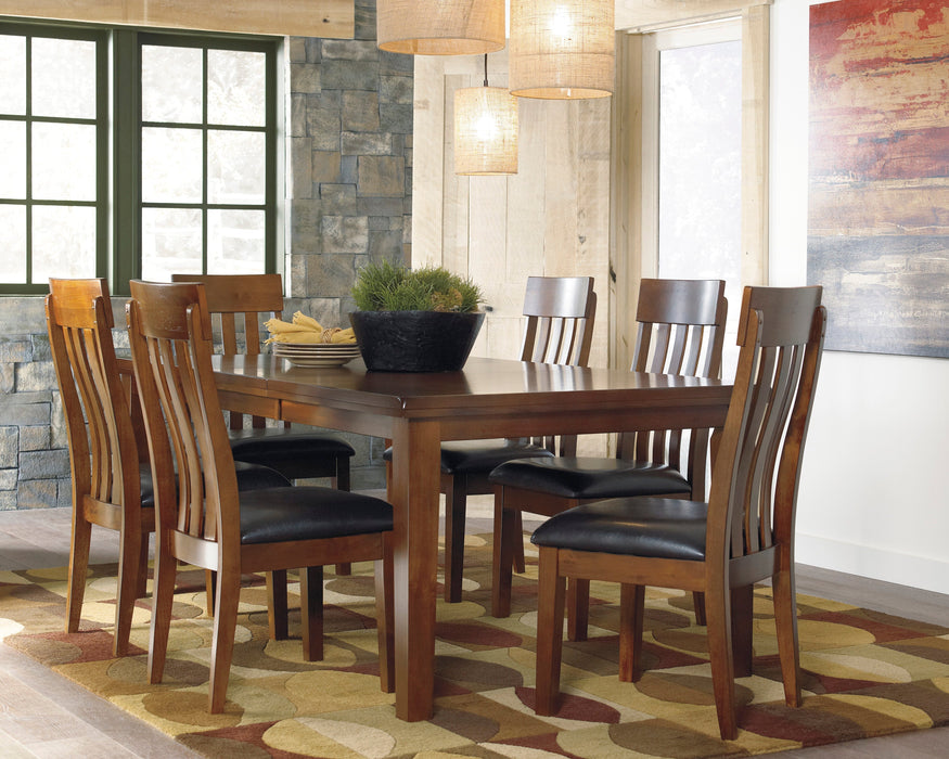 Ralene Medium Brown Extendable Dining Set