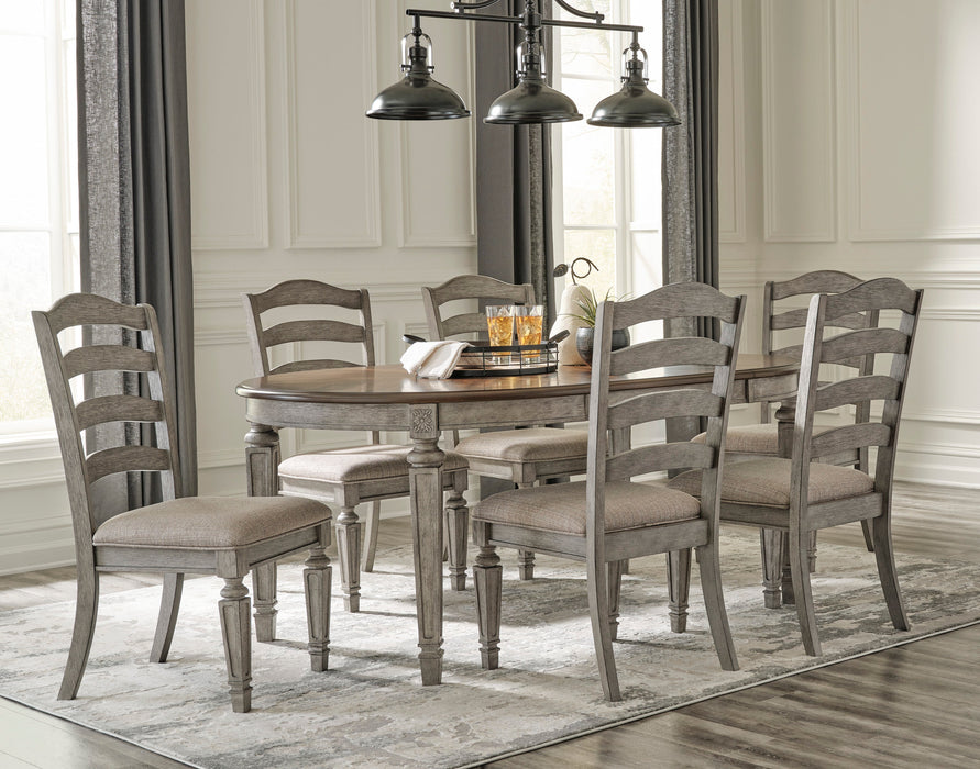 Lodenbay Antique Gray Extendable Round/Oval Dining Set