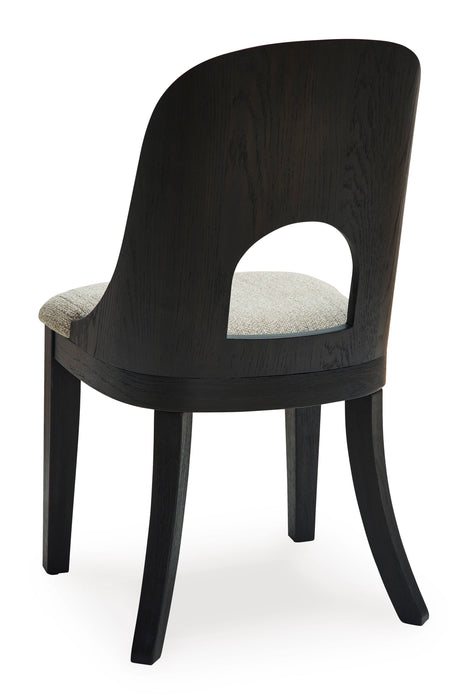 Rowanbeck Black Dining Chair Set of 2