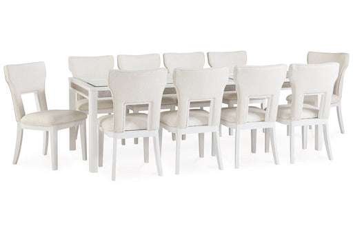 Chalanna  Dining Table and 10 Chairs -  Ashley - Lara Furniture