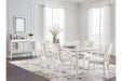 Chalanna  Dining Table and 6 Chairs -  Ashley - Lara Furniture