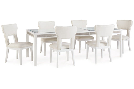 Chalanna  Dining Table and 6 Chairs -  Ashley - Lara Furniture