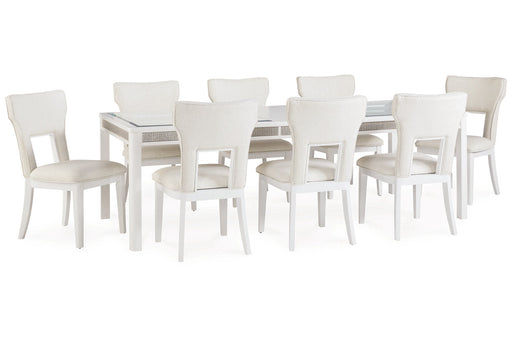 Chalanna  Dining Table and 8 Chairs -  Ashley - Lara Furniture