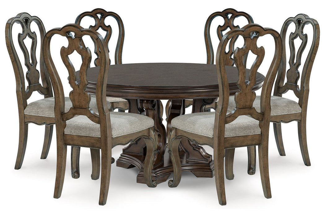 Maylee  Dining Table and 6 Chairs -  Ashley - Lara Furniture