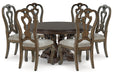 Maylee  Dining Table and 6 Chairs -  Ashley - Lara Furniture