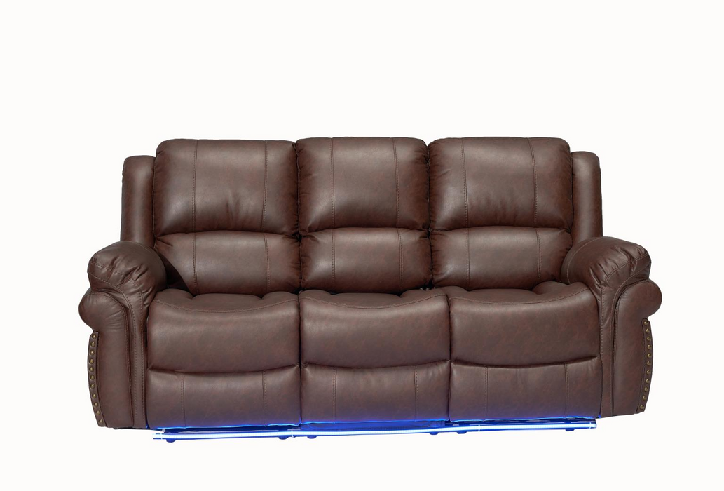 Cesar Brown Reclining Living Room Set