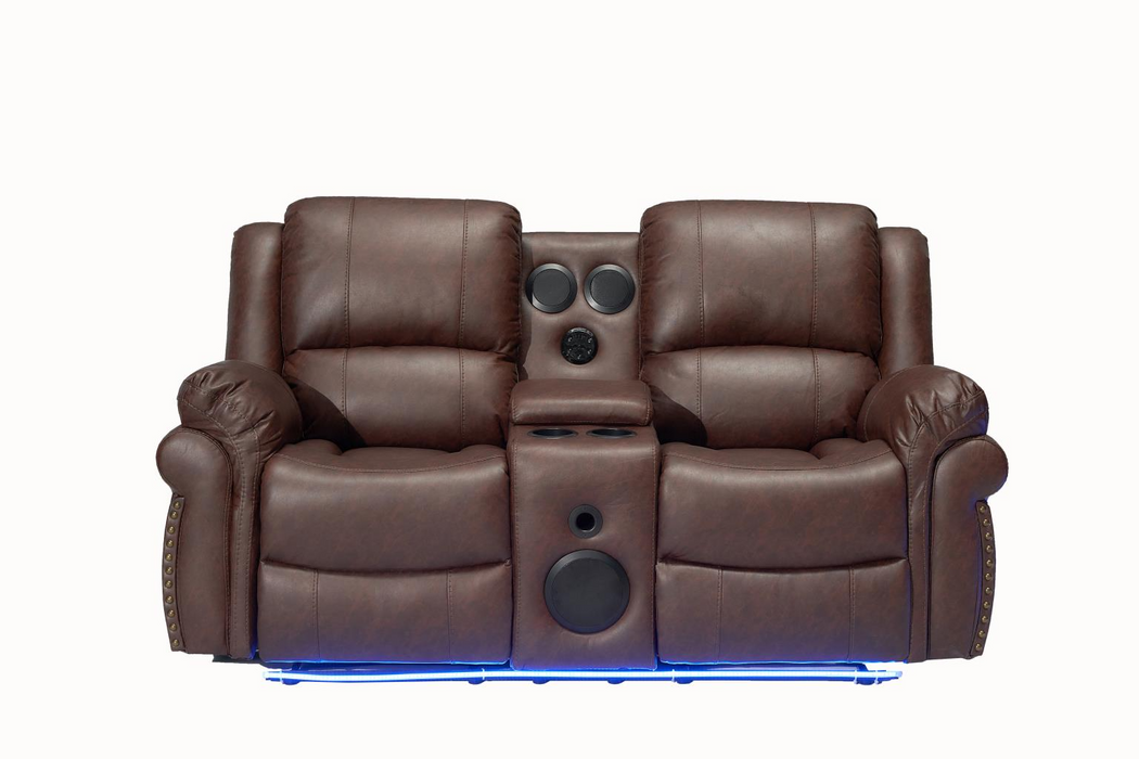 Cesar Brown Reclining Living Room Set