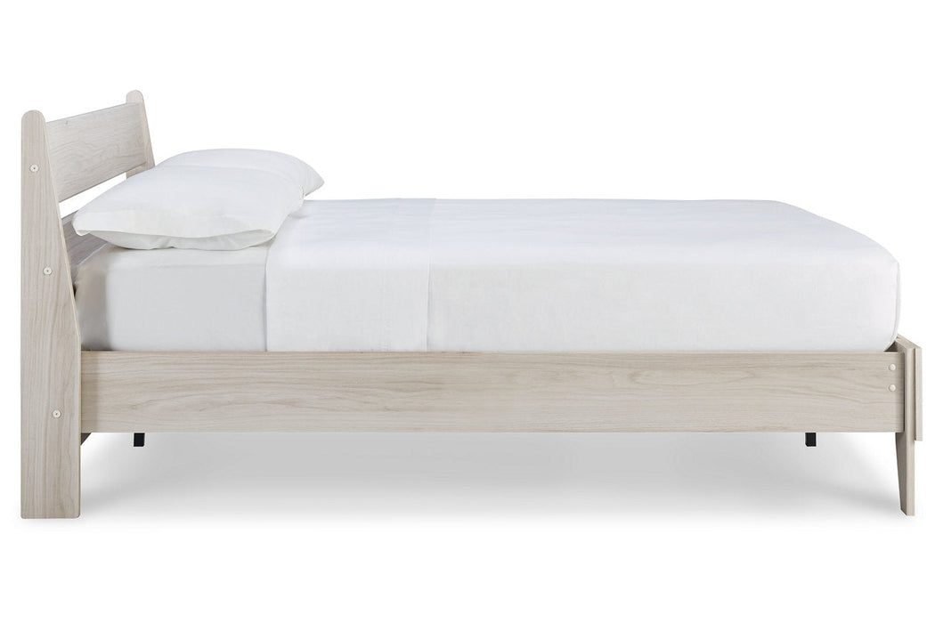 Socalle Natural Full Panel Platform Bed