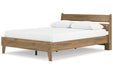 Deanlow Honey Queen Platform Panel Bed -  Ashley - Lara Furniture