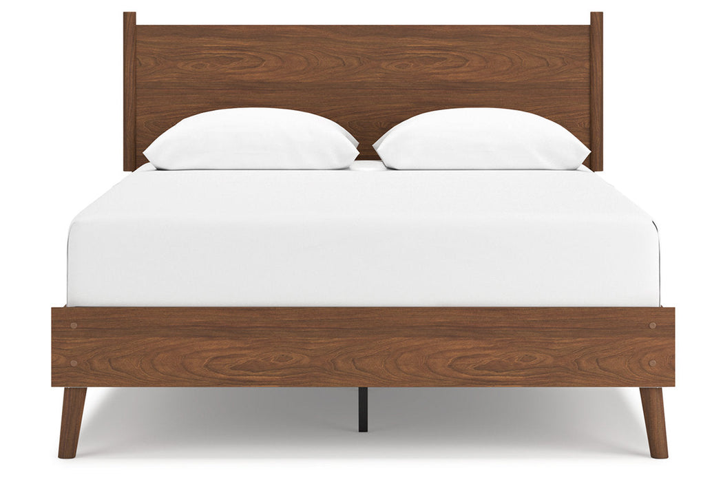 Fordmont Cognac Queen Panel Bed -  Ashley - Lara Furniture