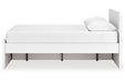 Onita White Queen Platform Bed with 1 Side Storage -  Ashley - Lara Furniture