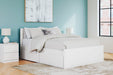 Onita White Queen Platform Bed with 2 Side Storage -  Ashley - Lara Furniture