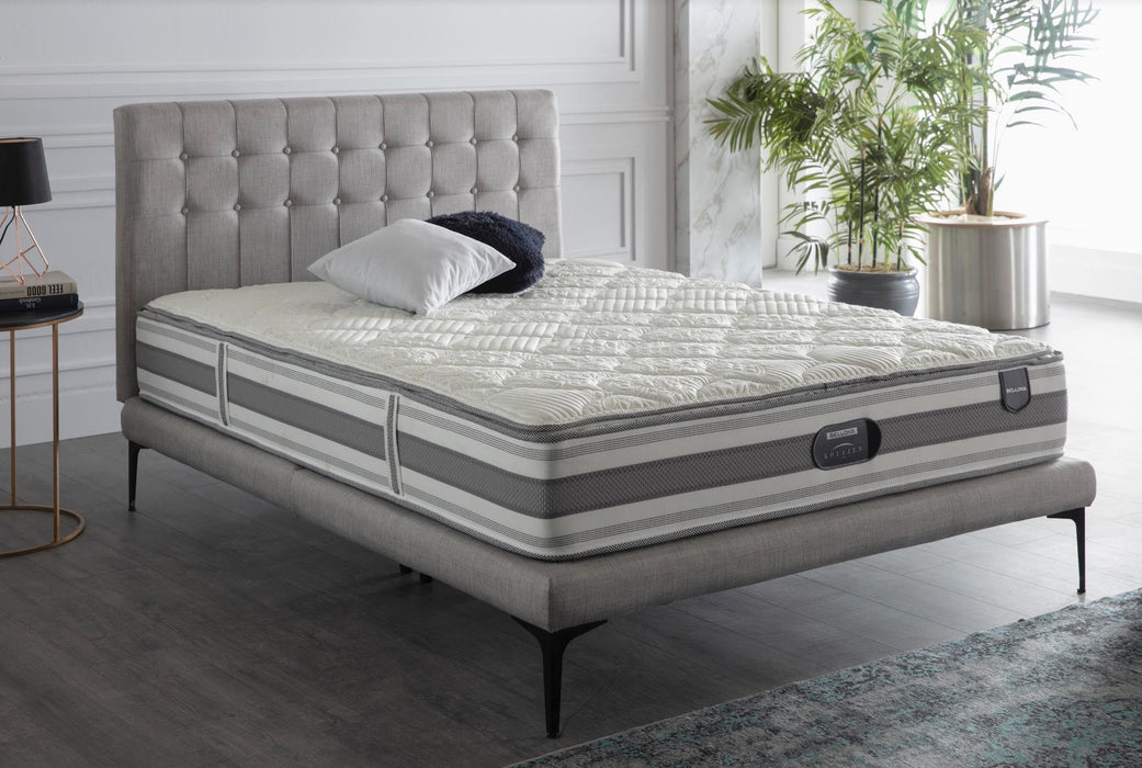 Stratton King Foundation & Headboard (Bell Basic Light Grey)