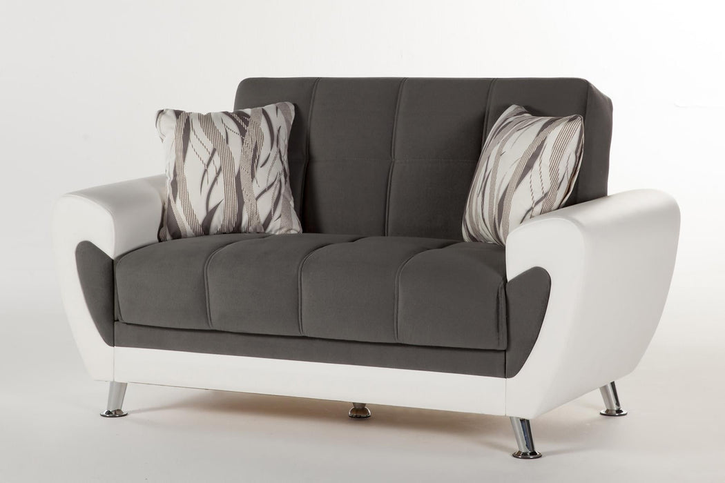 Duru Love Seat (Plato Dark Gray)