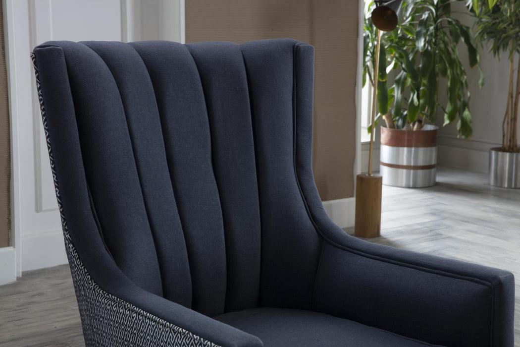 Palmer Accent Armchair (Corvet Navy)