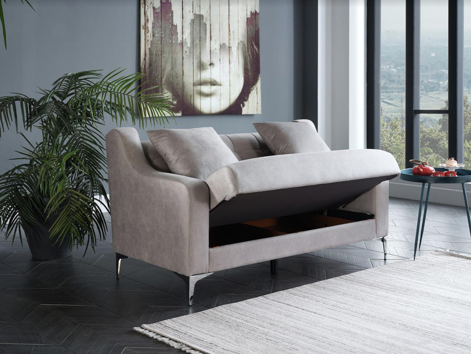 Livia Love Seat (Melson Grey)