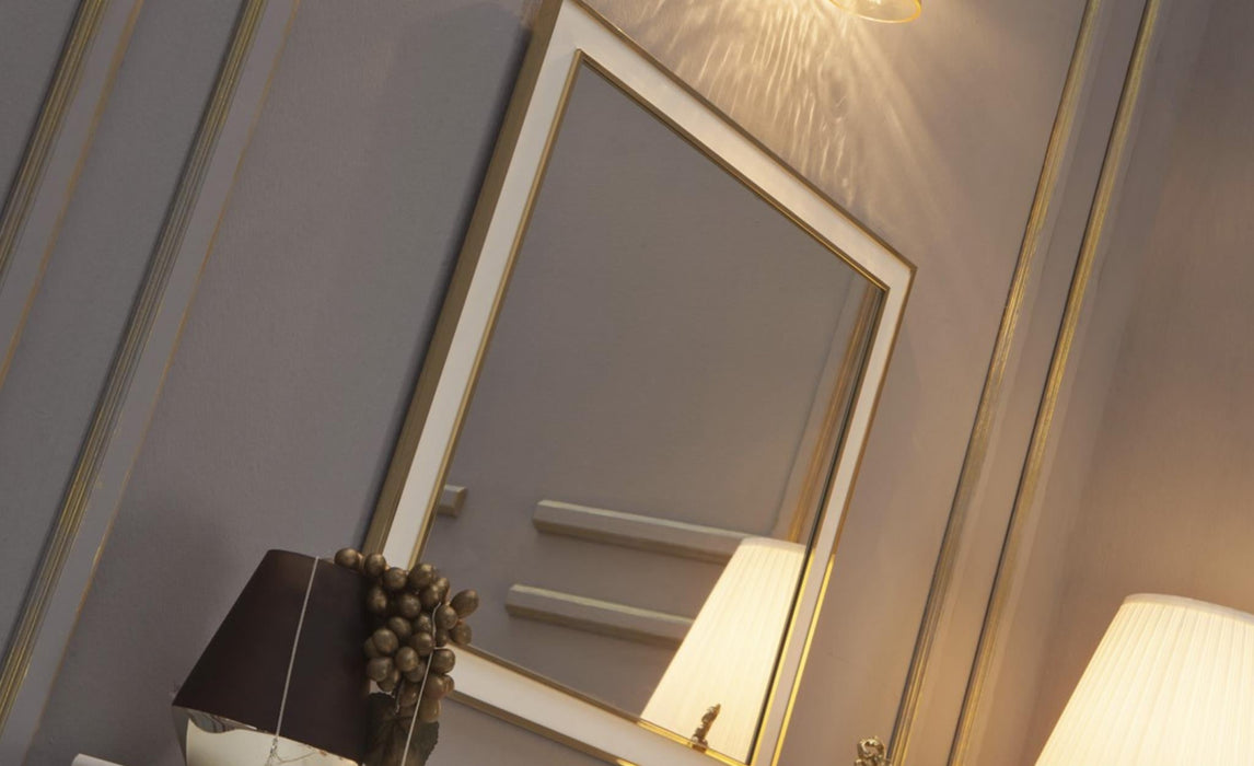 Mistral Dresser Mirror Opak White)