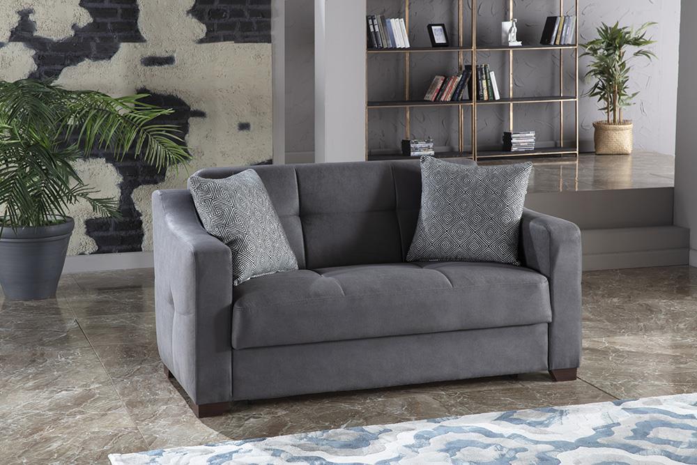 Tahoe Love Seat (Melson Dark Gray)