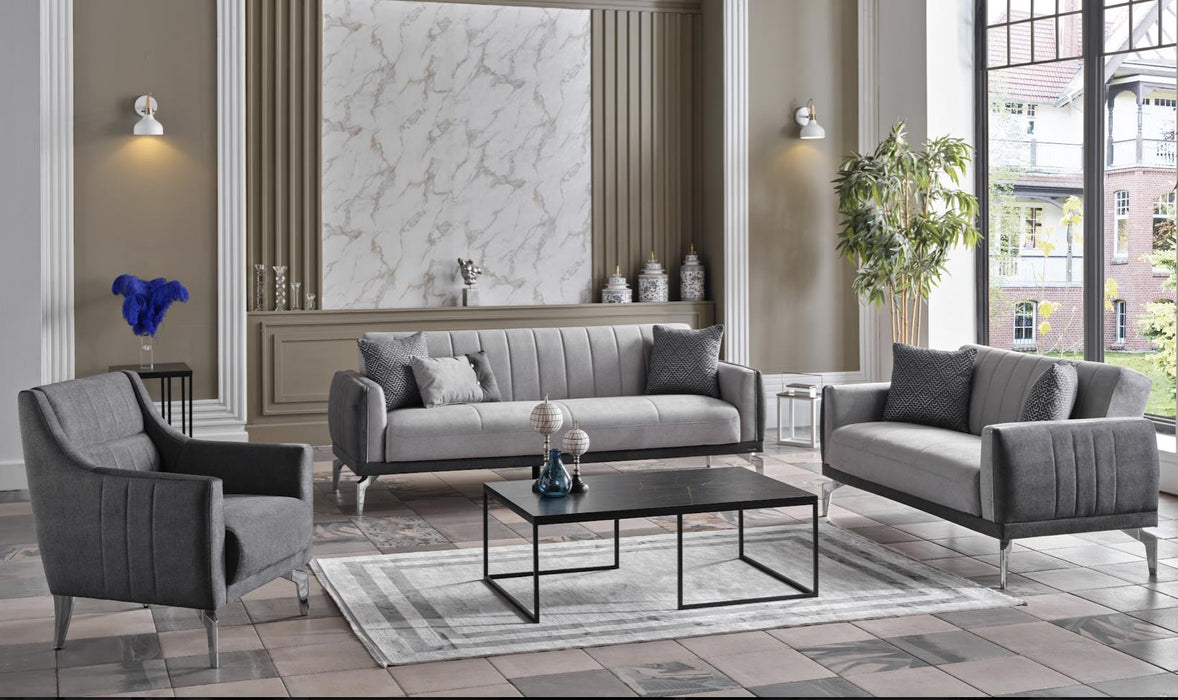 Valens Love Seat (Beril Grey)