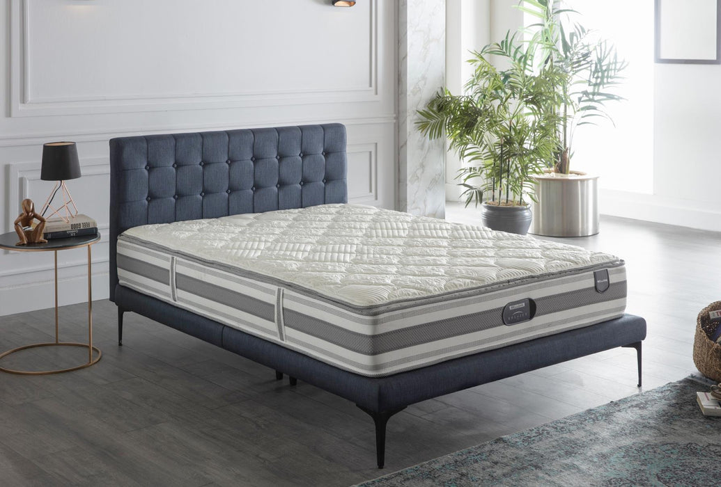 Stratton King Foundation & Headboard (Bell Basic Navy)