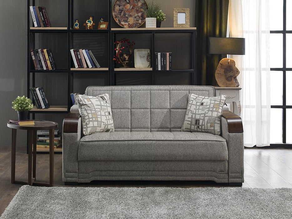 Willow Love Seat (Aristo Light Brown)