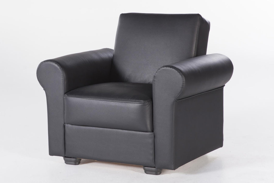 Floris Armchair (Santa Glory Black)