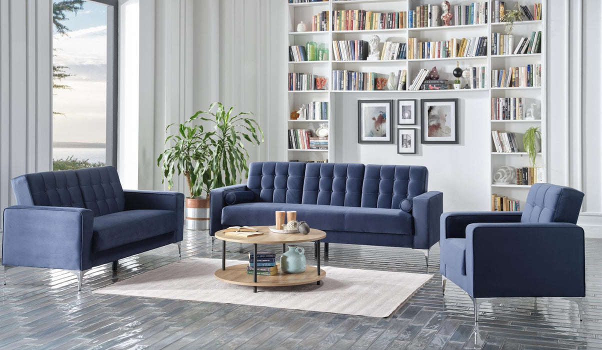 Hemera Love Seat (Vika Navy Blue)