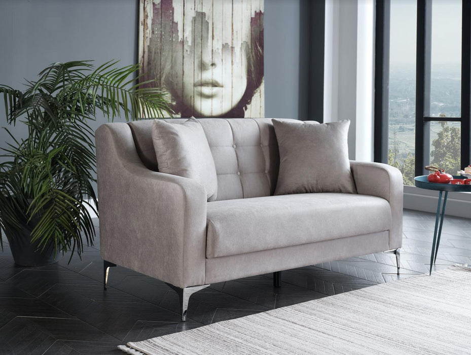 Livia Love Seat (Melson Grey)