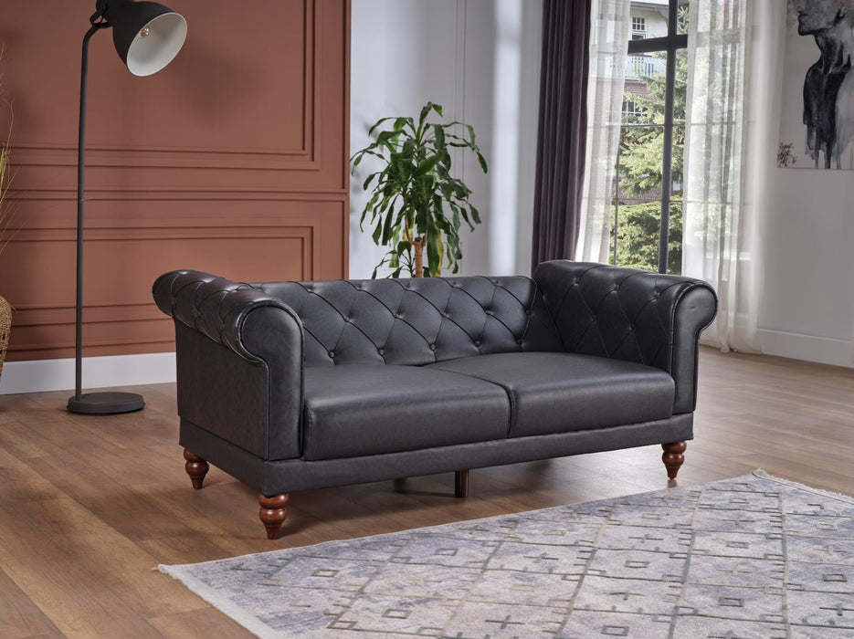 Muse Love Seat (Muse Grey Pu)