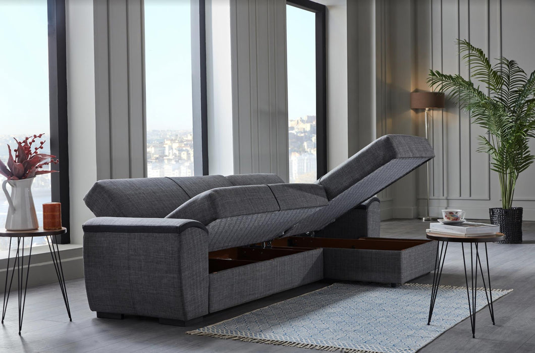 Grepno Sectional (Sofia Grey)