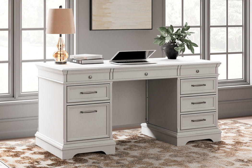 Kanwyn Whitewash Home Office Desk