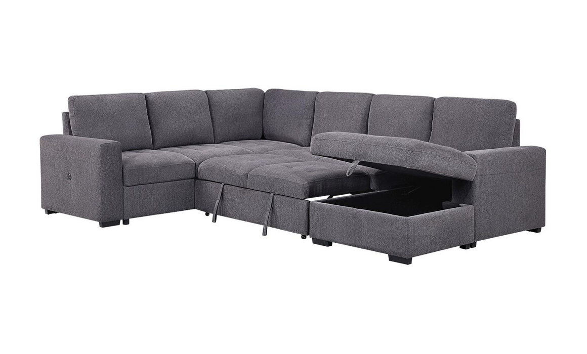 Larry Grey 3 Piece Sleeper Sectional