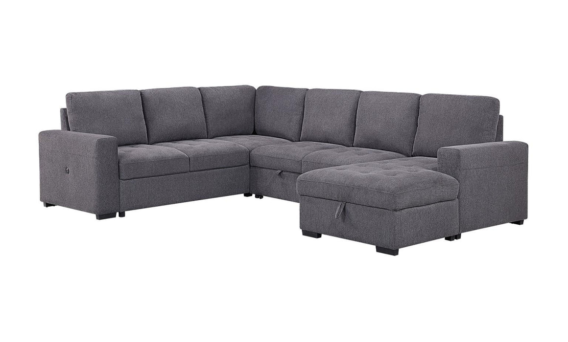 Larry Grey 3 Piece Sleeper Sectional