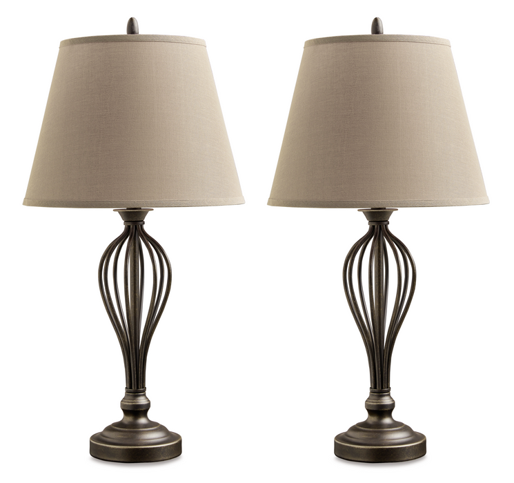 Ornawell Antique Bronze Finish Table Lamp (Set of 2)