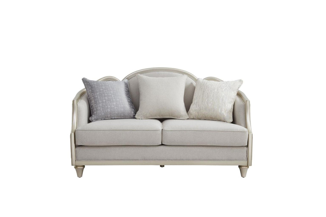 Amiri Beige Living Room Set (Sofa & Loveseat)