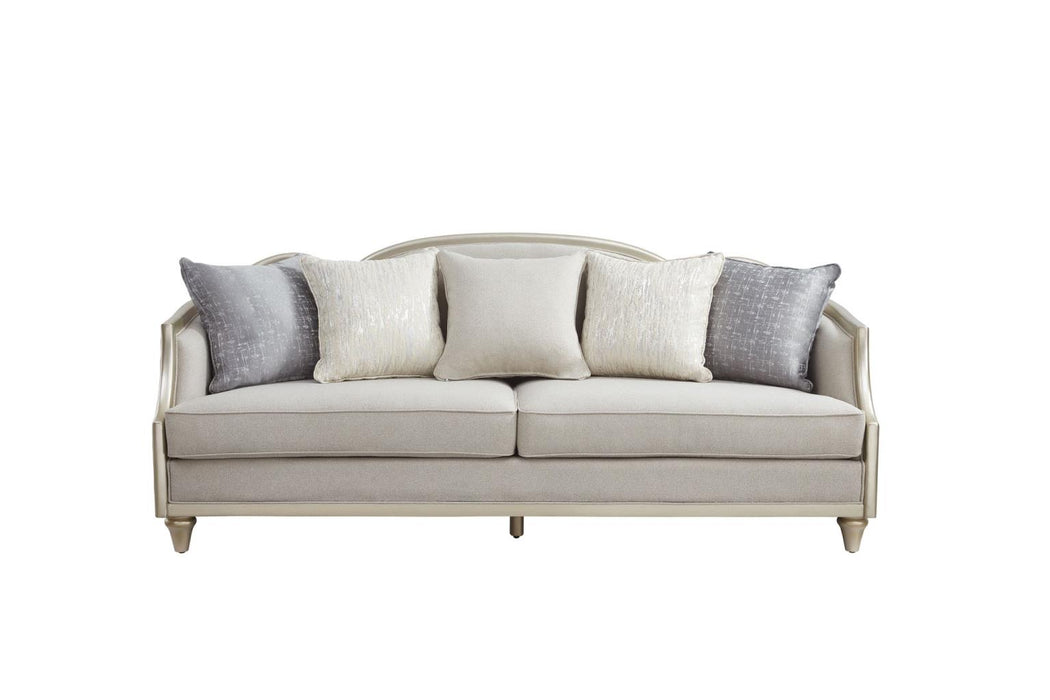 Amiri Beige Living Room Set (Sofa & Loveseat)