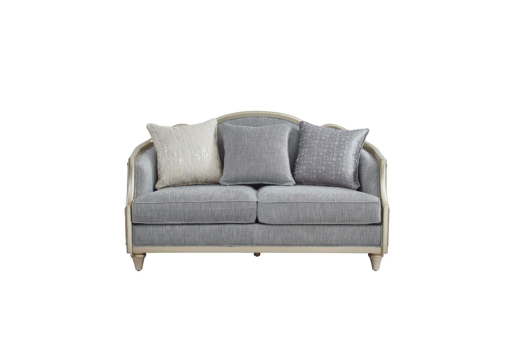 Amiri Grey Living Room Set (Sofa & Loveseat)