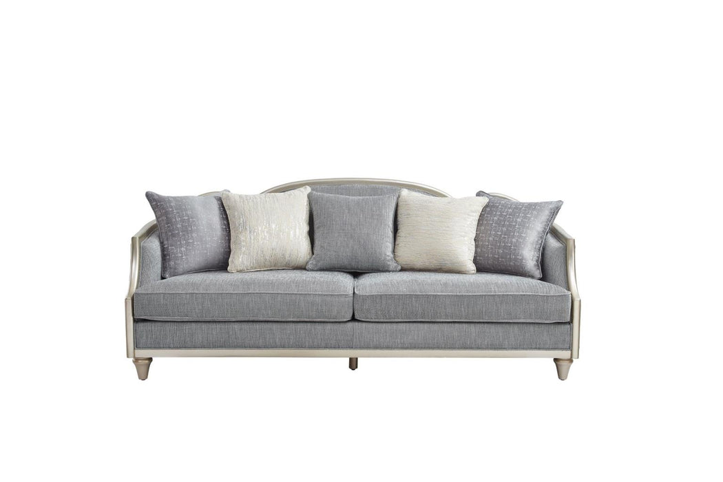 Amiri Grey Living Room Set (Sofa & Loveseat)