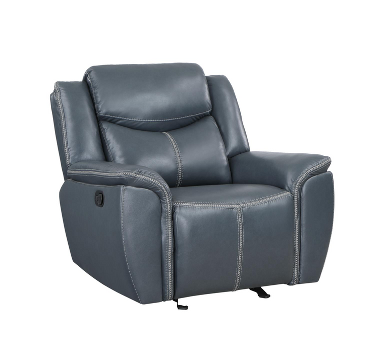 Eric Blue Reclining Living Room Set