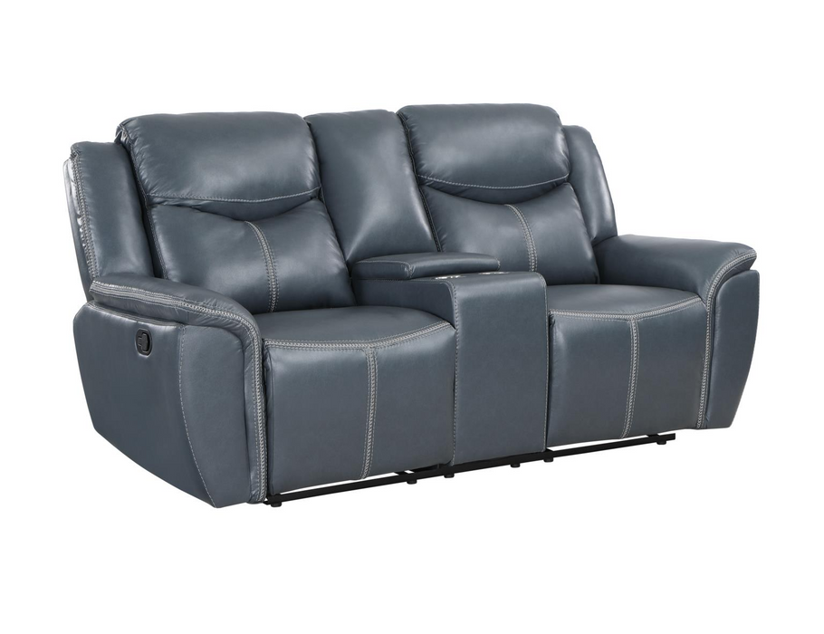 Eric Blue Reclining Living Room Set