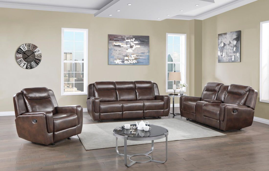 Aspen Brown  Reclining Living Room Set