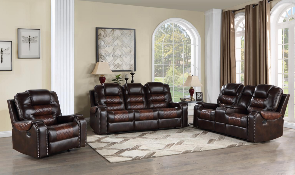 Harlow Brown Reclining Living Room Set