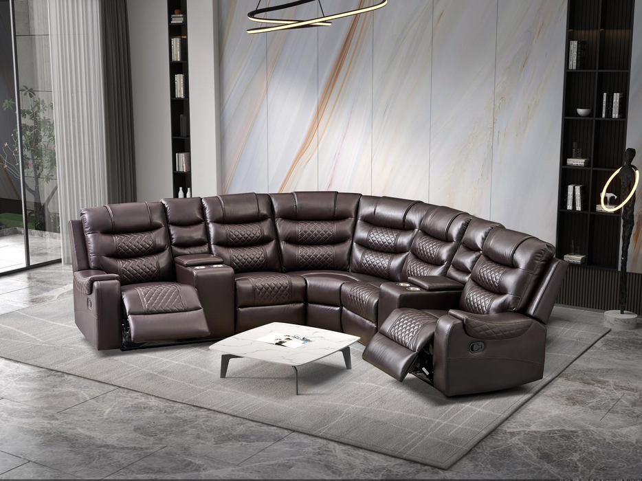 Victor Brown 3 Piece Reclining Sectional