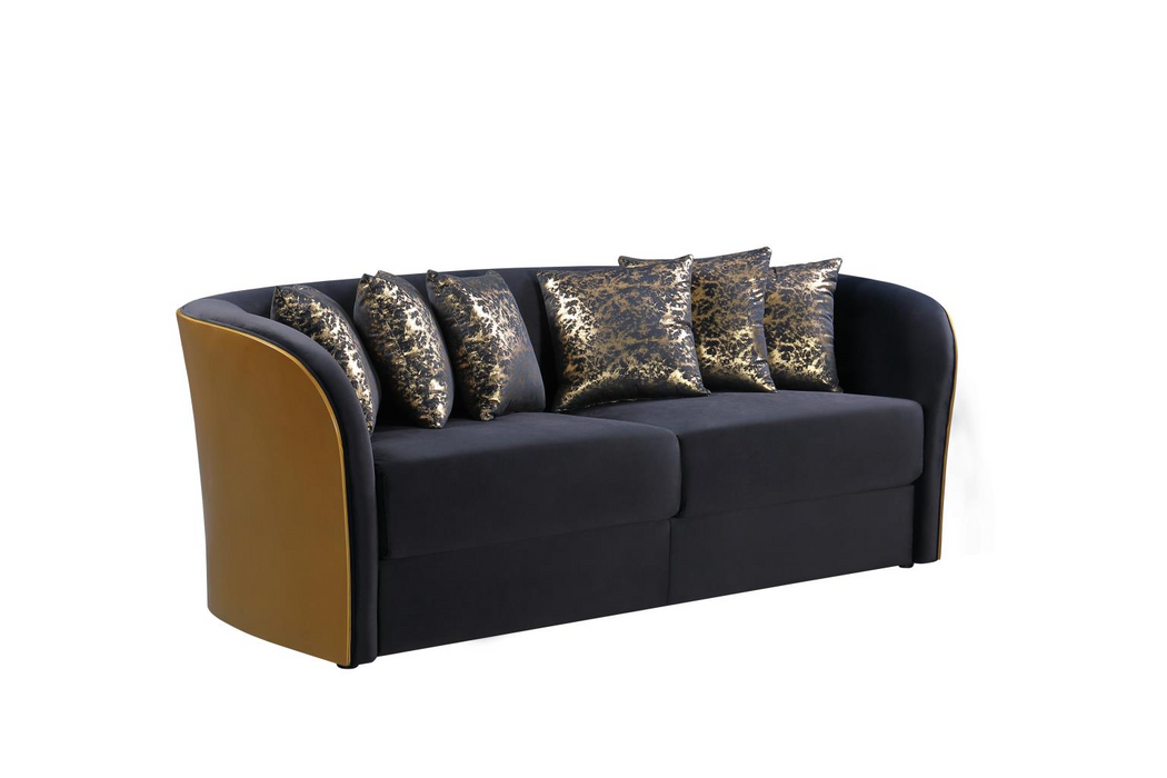 Giovani Black Sofa & Loveseat